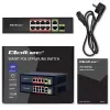 Ethernet-kytkin QOLTEC 52297 PoE RJ45 PoE-uplinkilla ja SFP-portilla