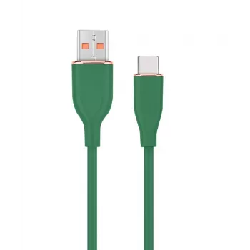 Type-C USB -lataus- ja datakaapeli, 1,5 m, vihreä