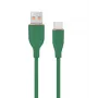 Type-C USB -lataus- ja datakaapeli, 1,5 m, vihreä