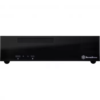 SilverStone MILO ML09 - Desktop - Mini-ITX - ilman virtalähdettä (SFX12V) - musta - USB/audio (SST-ML09B)