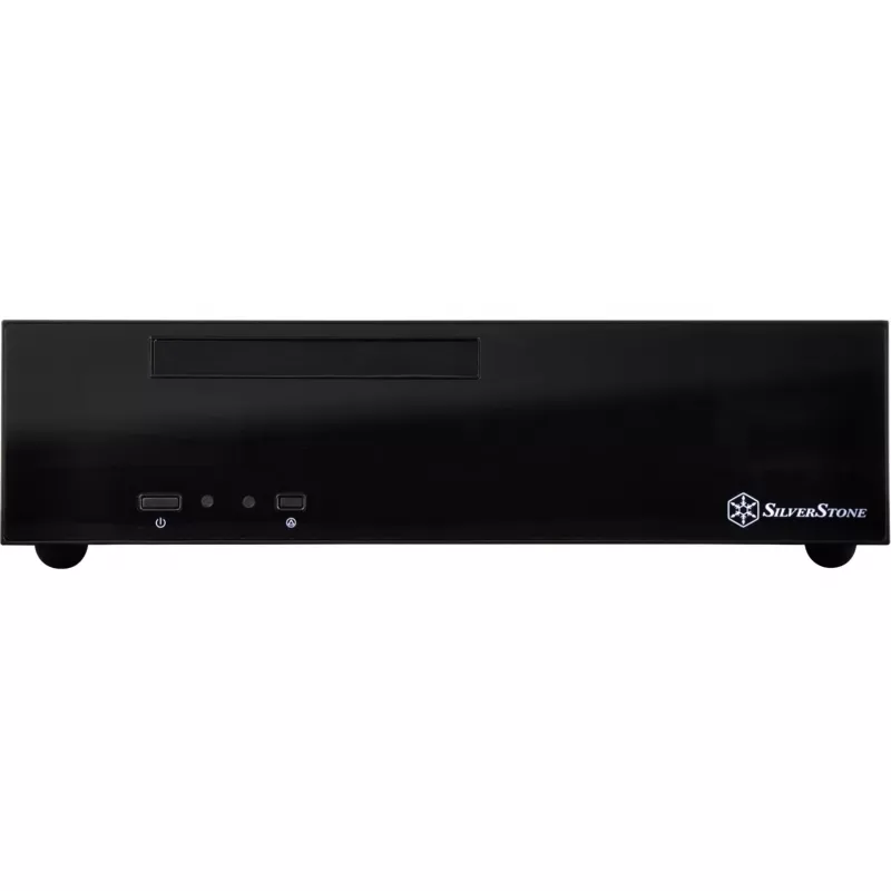 SilverStone MILO ML09 - Desktop - Mini-ITX - ilman virtalähdettä (SFX12V) - musta - USB/audio (SST-ML09B)