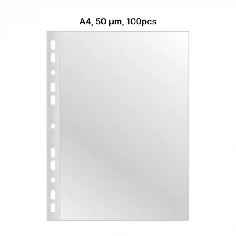 AD Class rei'itetty tasku Kristallinkirkas A4 50 µm, 100 kpl:n pussi