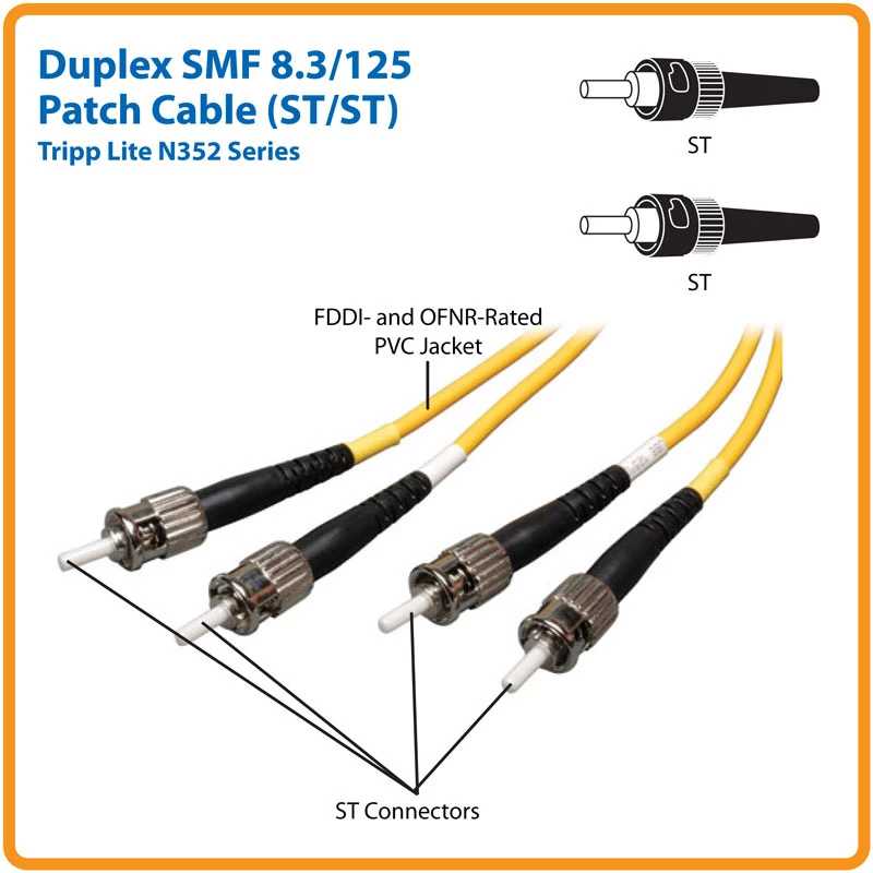 Tripp Eaton Tripp Lite Series Duplex Singlemode 9/125 kuitu-patchkaapeli (ST/ST)