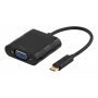 Videokaapeliadapteri Deltaco USBC-1098