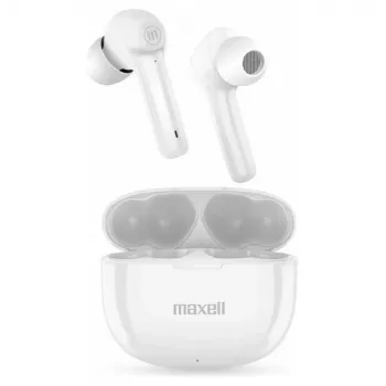 Maxell Dynamic+ langattomat kuulokkeet latauskotelolla Bluetooth valkoinen