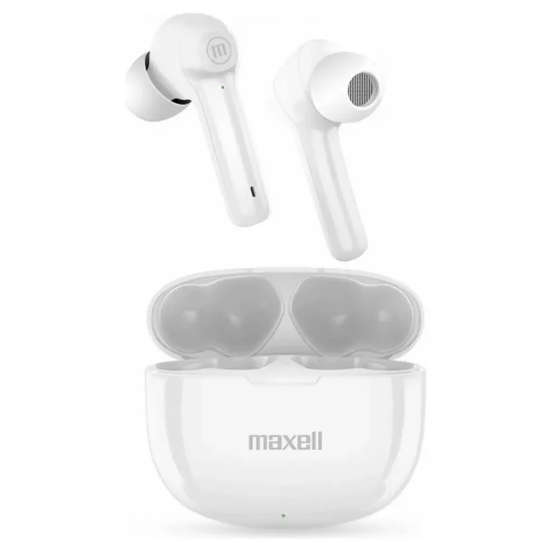 Maxell Dynamic+ langattomat kuulokkeet latauskotelolla Bluetooth valkoinen
