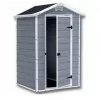 Muovivaja Keter S 1457 0043 yksittäinen ovi musta katto 1280x940x1960 mm