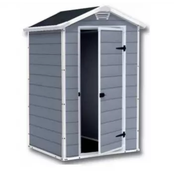 Muovivaja Keter S 1457 0043 yksittäinen ovi musta katto 1280x940x1960 mm