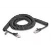 DeLOCK RJ45-spiraalikaapeli uros–uros Cat.5e 3 m musta