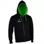 GamersWear SPROUT Basic Zip -huppari koko M musta/vihreä