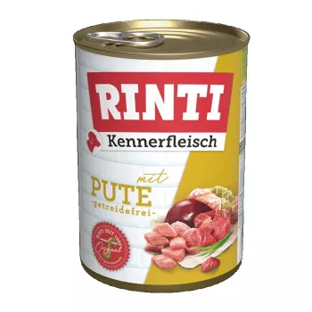 RINTI Kennerfleisch kalkkuna - märkäruoka koirille - 400g
