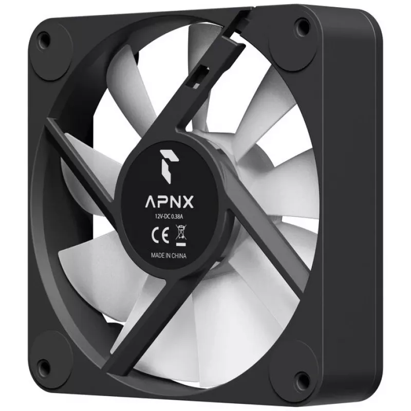 APNX FP1-R PWM Reverse ARGB -kotelotuuletin 120 mm musta