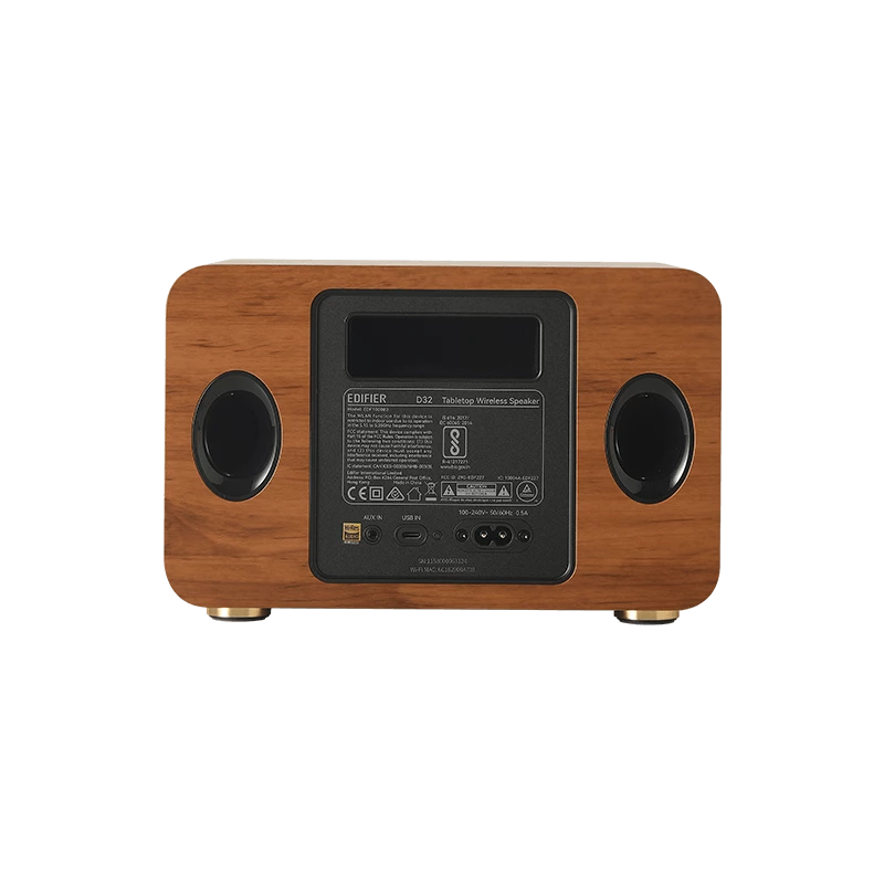 Edifier D32 Multiroom WiFi -kaiutin Bluetooth puu retail - kaiuttimet (D32 WD)