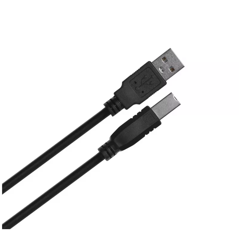 Lanberg CA-USBA-11CC-0010-BK USB-kaapeli 1 m 2.0 USB B musta