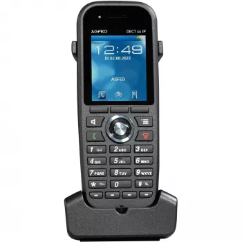 DECT-puhelin agfeo hypervoice DECT44 IP VoIP:lle – langaton SIP-puhelin, yhteensopiva DECT-IP-tukiasemien kanssa
