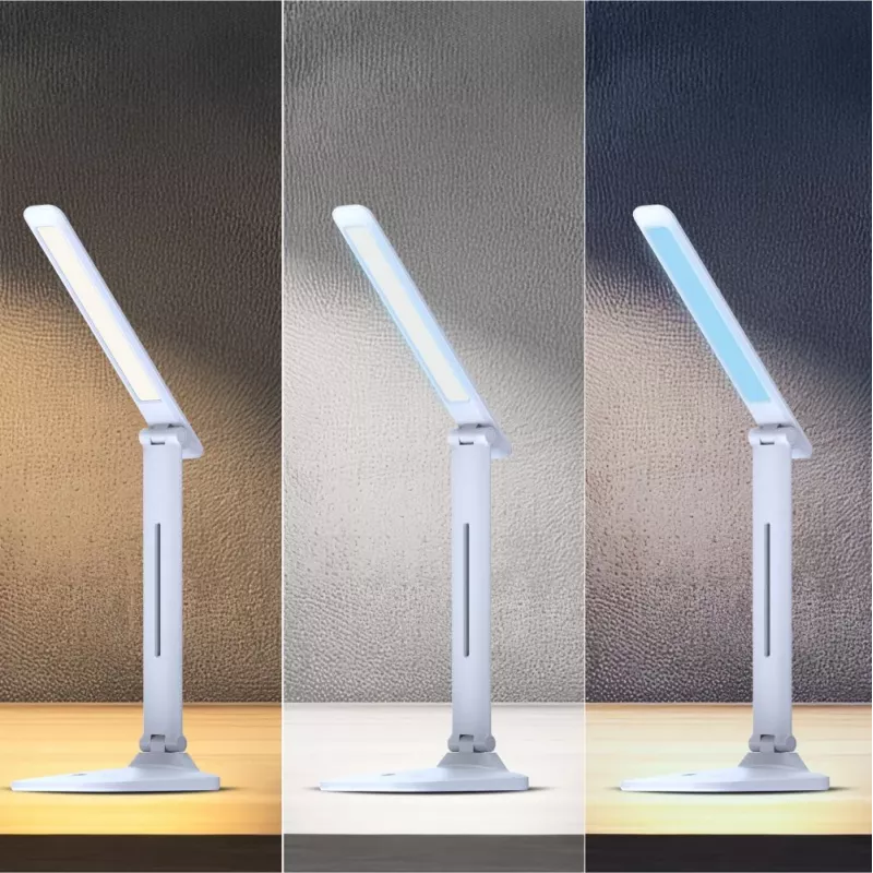 Pöytävalaisin Hawk HW-LAMP01 valkoinen LED säädettävä kirkkaus, säädettävä varsi