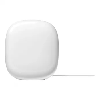 Google Nest WiFi Pro - Wi-Fi-järjestelmä (reititin) - jopa 120 m² - verkko - GigE, 802.11ax (Wi-Fi 6E) - 802.11a/b/g/n/ac/ax (Wi-Fi 6E) - monikaista (GA03030-EU)
