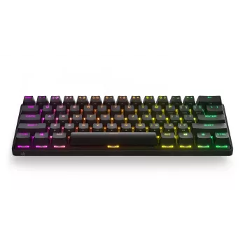 Mekaaninen pelinäppäimistö STEELSERIES Apex Pro Mini Wireless — 60 % muotokerroin, USB + RF Wireless + Bluetooth, QWERTY US, musta