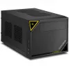 PC-kotelo Sharkoon SHARK ZONE C10 Mini-ITX musta, keltainen