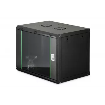 Seinäkiinnitteinen kaappi DIGITUS Dynamic-N 9U, 600x450 mm (LxS), IP20, avainlukko, kokoamaton