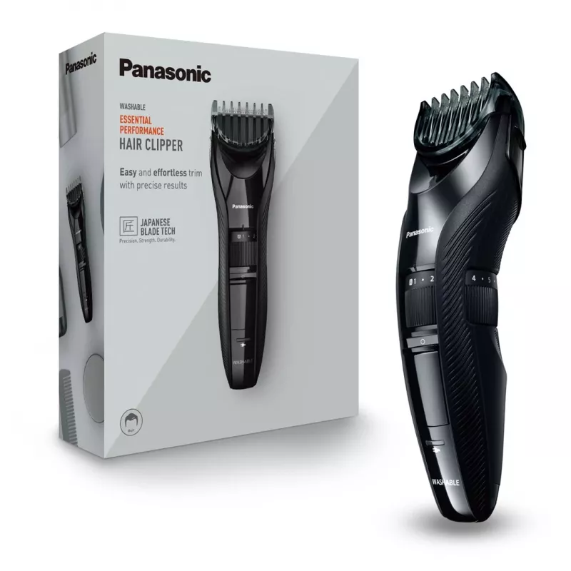 Panasonic ER-GC53 hiustenleikkuukone, 19 pituusasetusta, musta