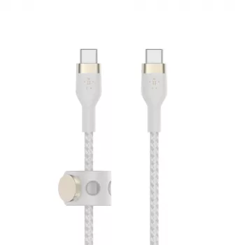 Belkin BOOSTCHARGE PRO Flex USB-kaapeli 1 m USB 2.0 USB-C valkoinen (CAB011BT1MWH)