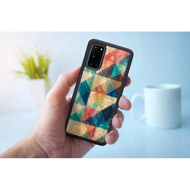 iKins suojakotelo Samsung Galaxy S20:lle — Mosaic musta