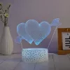 Manta SNL115RGB RGB 3D sydän koristeellinen LED-valaisinsarja