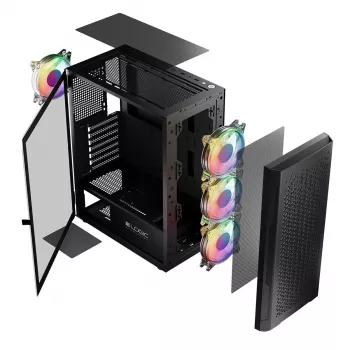 Logic ARAMIS ARGB MINIDI USB 3.0 kotelo musta