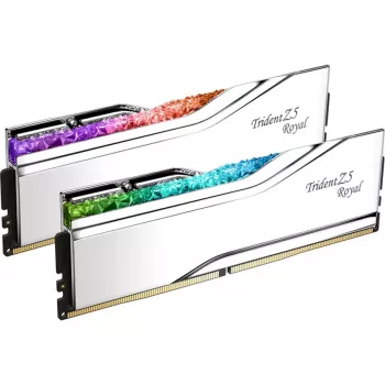 DIMM 32 GB DDR5-6000, keskusmuisti hopea, F5-6000J2836G16GX2-TR5S, Trident Z5 Royal RGB Silver, INTEL XMP