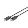 Adapterikaapeli DisplayPort 1.2 lukituksella 4K 60Hz UHD Type DP/HDMI A M/M musta 2 m