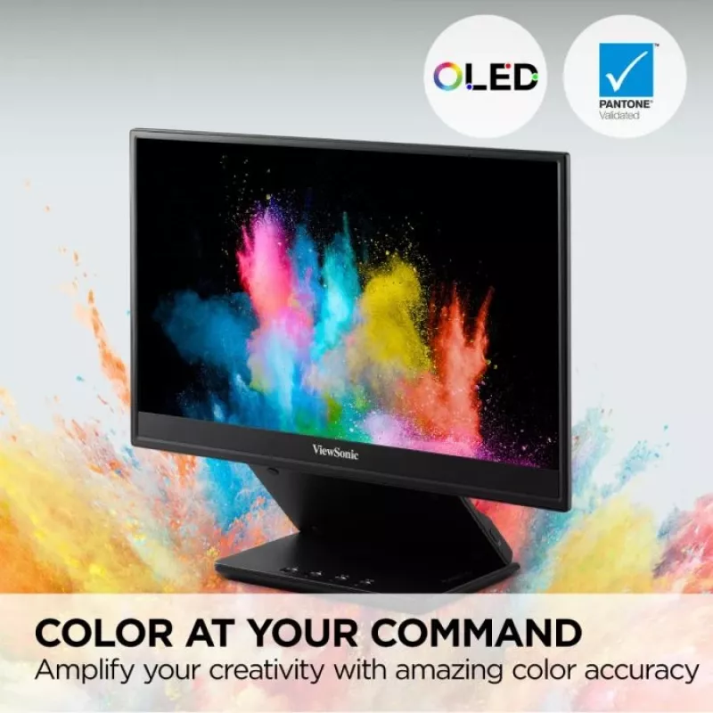Viewsonic VP Series VP16-OLED tietokonenäyttö 40,6 cm (16 inch) 1920 x 1080 pikseliä Full HD musta