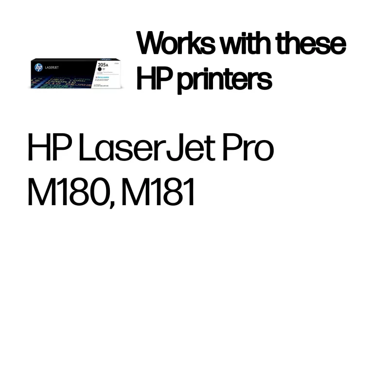 HP 205A musta alkuperäinen LaserJet-värikasetti, 1100 sivua, musta, 1 kpl