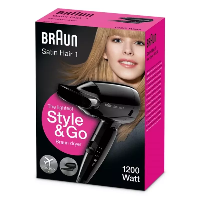 Braun HD130 hiustenkuivaaja 1200 W musta