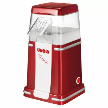 Unold Classic -popcornkone punainen, hopea, valkoinen 900 W