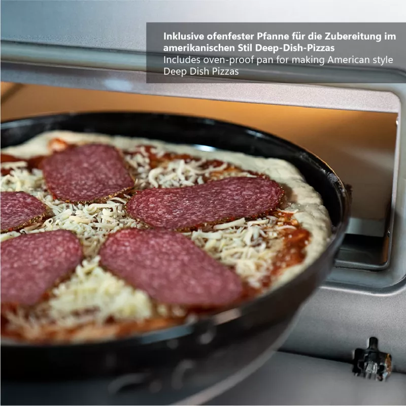 Unold Don Luigi -pizzauuni 1 pizza 1700 W musta