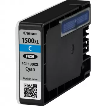 Canon PGI-1500XL High Yield syaani mustepatruuna, syaani, 1 kpl, 1020 sivua