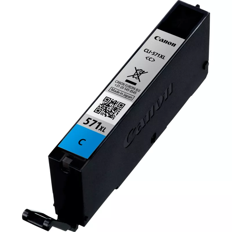 Canon CLI-571XL High Yield syaani mustepatruuna