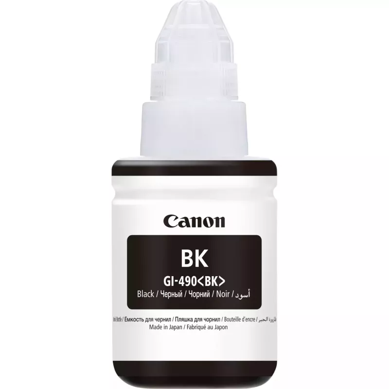 Canon GI-490BK, musta, Canon, 130 ml, Japani, 1 kpl