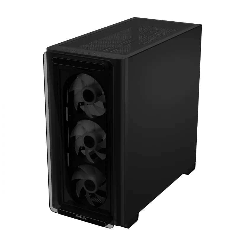 ASUS A23 PLUS TG ARGB musta, PC, musta, micro ATX, Mini-ITX, monivärinen, 16,5 cm, 38 cm