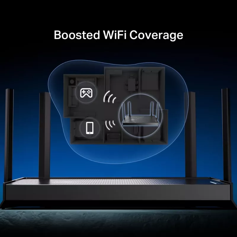 TP-Link Archer BE230 WLAN-reititin 2,5 Gigabit Ethernet dual-band (2,4 GHz / 5 GHz) musta