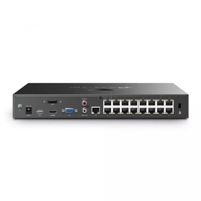 TP-Link VIGI NVR2016H-16MP verkkotallennin musta
