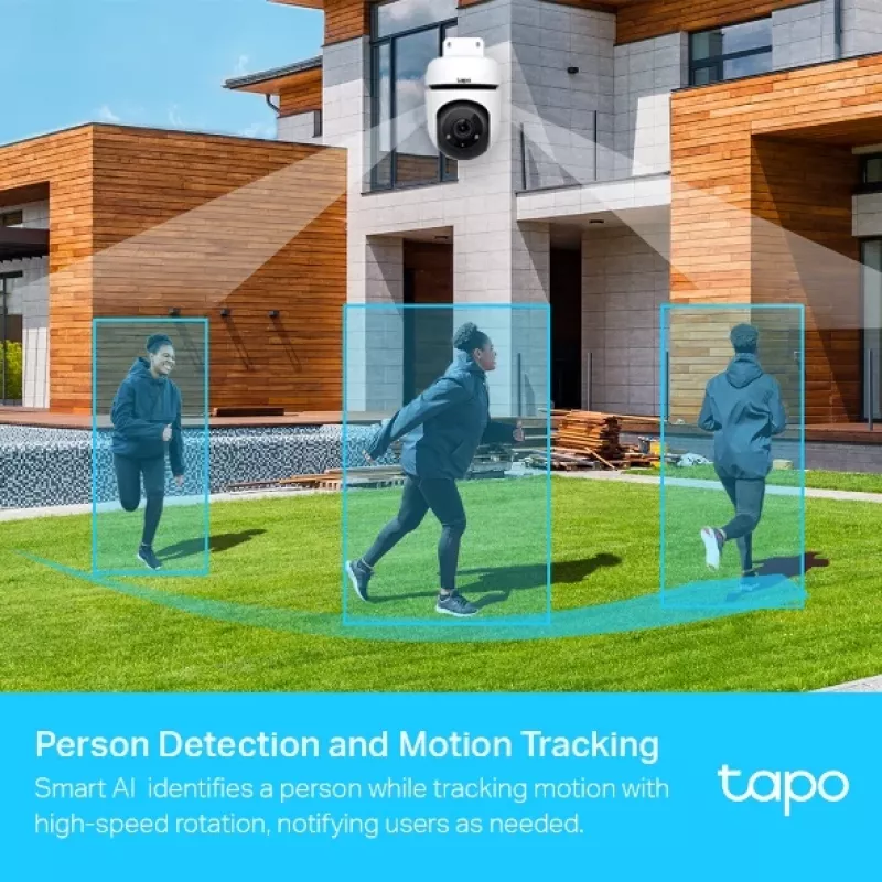 TP-Link Tapo Outdoor Pan/Tilt Security WiFi -kamera, IP-valvontakamera, sisä- ja ulkokäyttöön, langaton, Amazon Alexa & Google Assistant, sisäkäyttöön, CE, FCC, RoHS, RCM