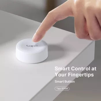 TP-Link Tapo Smart Button, langaton, valkoinen, seinä, 868, 922 MHz, sisäkäyttöön, Android, iOS