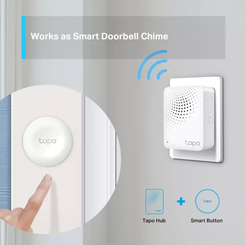 TP-Link Tapo Smart IoT Hub kellolla, valkoinen, IoT Hub
