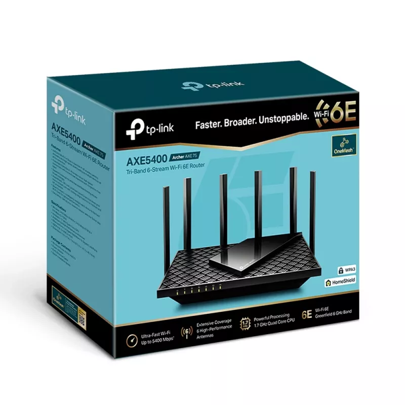 TP-Link Archer AXE5400 tri-band Gigabit Wi-Fi 6E -reititin
