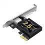 TP-Link 2.5 Gigabit PCIe -verkkosovitin, sisäinen, langallinen, PCI Express, Ethernet, 2500 Mbit/s, musta, harmaa