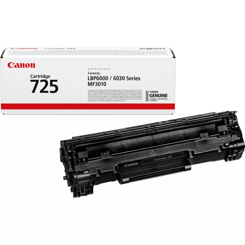 Canon 725 värikasetti, 1600 sivua, musta, 1 kpl