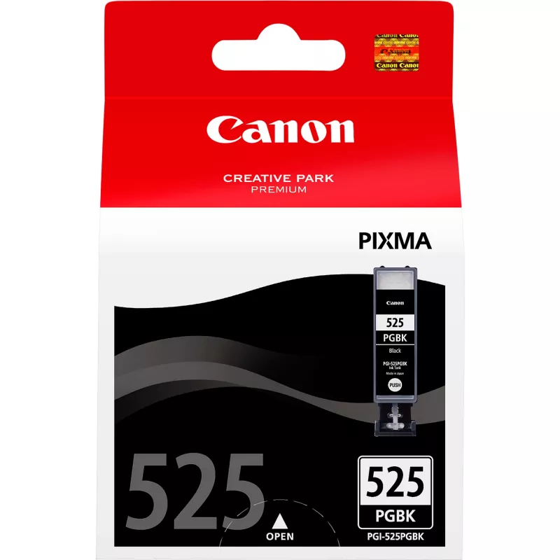 Canon PGI-525PGBK pigmenttimusta mustepatruuna, musta, pigmenttimuste, 1 kpl, 341 sivua