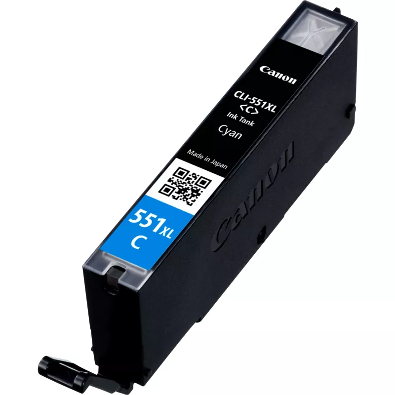 Canon CLI-551XL High Yield syaani mustepatruuna